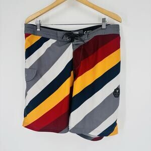 Vissla Men’s Boardshorts Swim Trunks Shorts 36 Surf Stretch 9” Inseam Multicolor